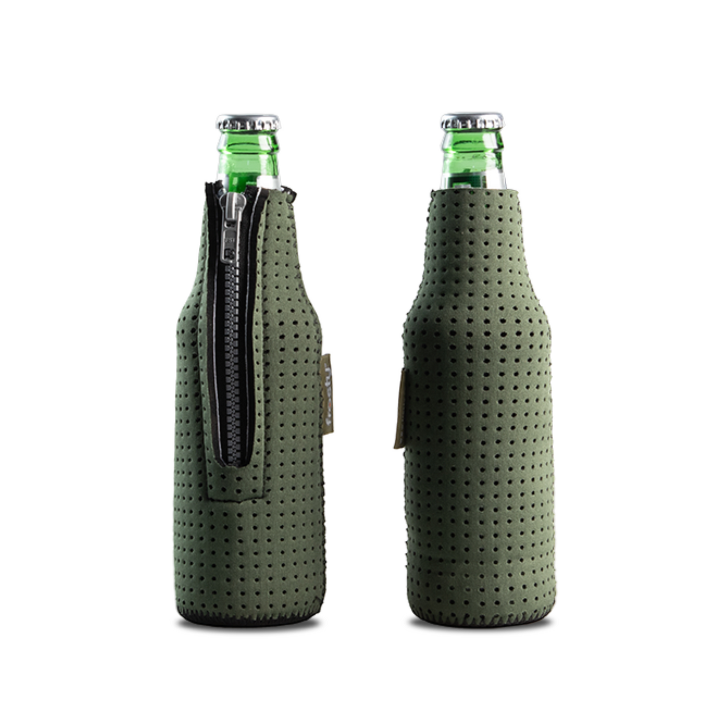 Bird-Eye neoprene bottle cooler sleeve.