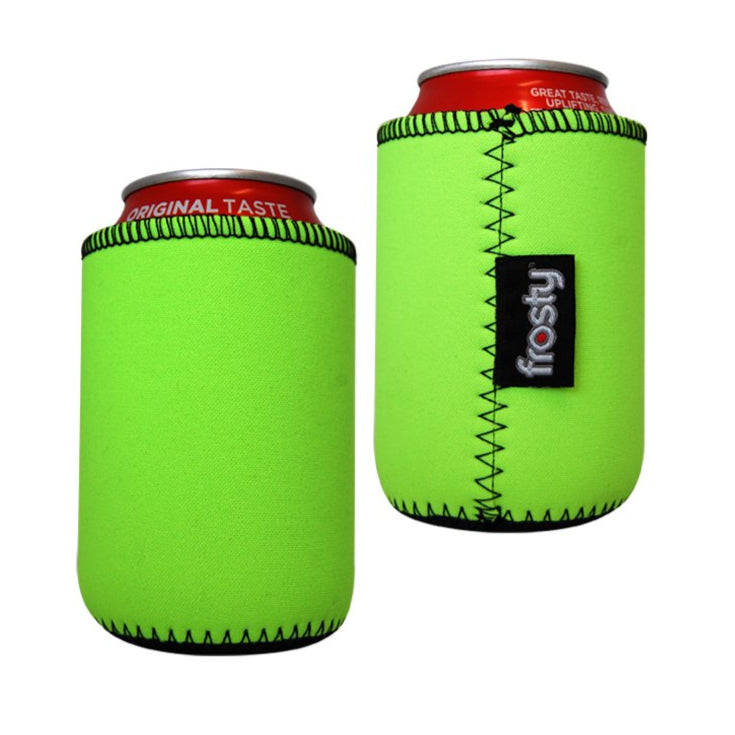 Plain black can cooler.