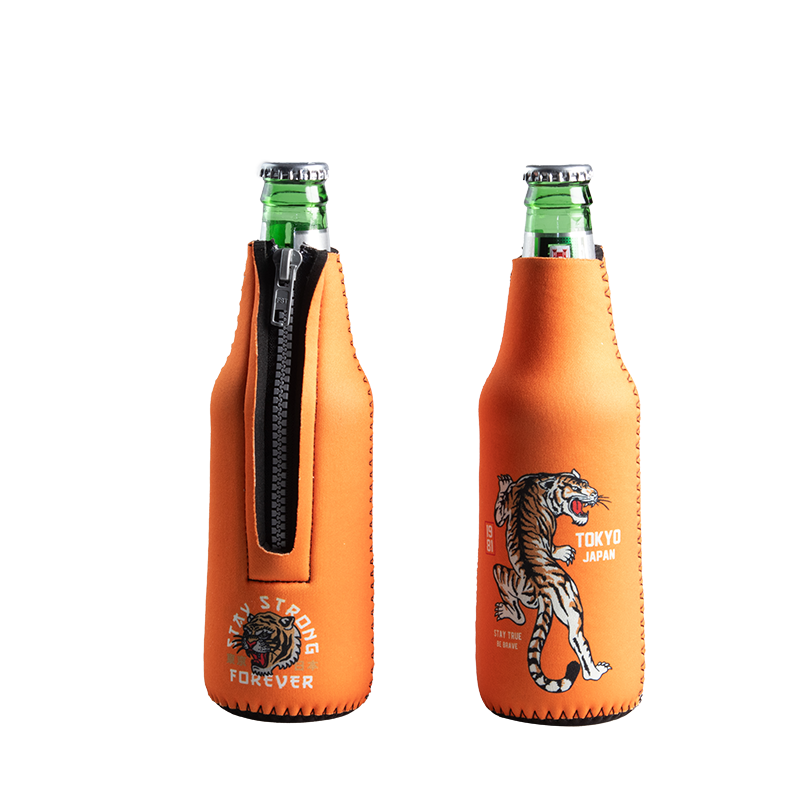 Tattoo Tiger beer cooler sleeve