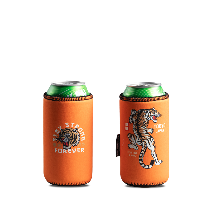 Tattoo Tiger 440ml can sleeve cooler