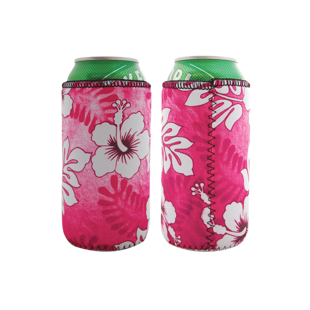 Hibiscus Neoprene Can Cooler Collection 440ml