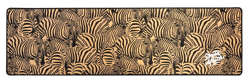 Zebra Khaki Bar Mat - 880mm x 250mm
