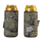 Frosty Zebra Khaki Long Tom 440ml Can Cooler Sleeves