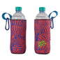 Frosty zebra orange buddy water bottle cooler sleeve