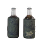 Frosty Zebra Olive 440ml Neoprene Bottle Cooler Sleeve