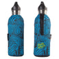 Frosty Zebra Blue Hydration Aluminium Bottle with Neoprene Cooler Sleeve