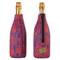 Zebra print neoprene wine cooler sleeves