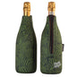Zebra print neoprene wine cooler sleeves