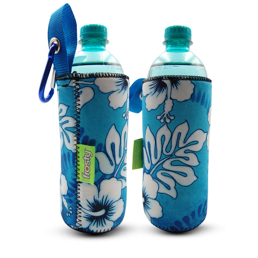 Hibiscus Buddi Bottle water cooler sleeve 500ml with tab handle