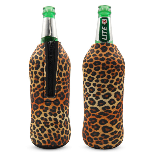 Leopard Print Quart Bottle Cooler 750ml
