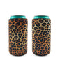 Leopard Print Slim Can Cooler 300ml
