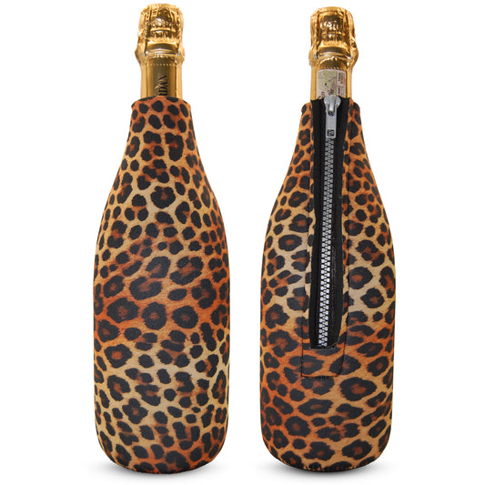 Leopard Print Wine Bottle Cooler 750ml