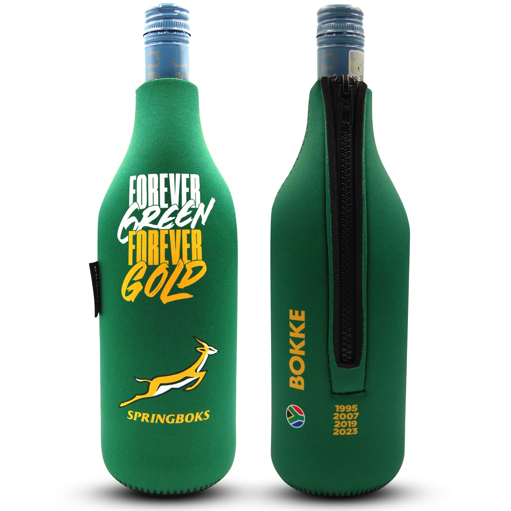 Official Springbok Wine Bottle Cooler 750ml – Frosty Neoprene Coolers