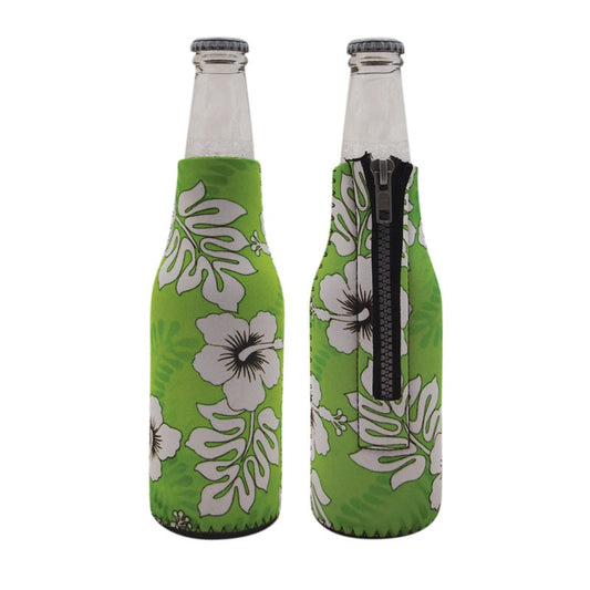 Hibiscus beer bottle cooler lime